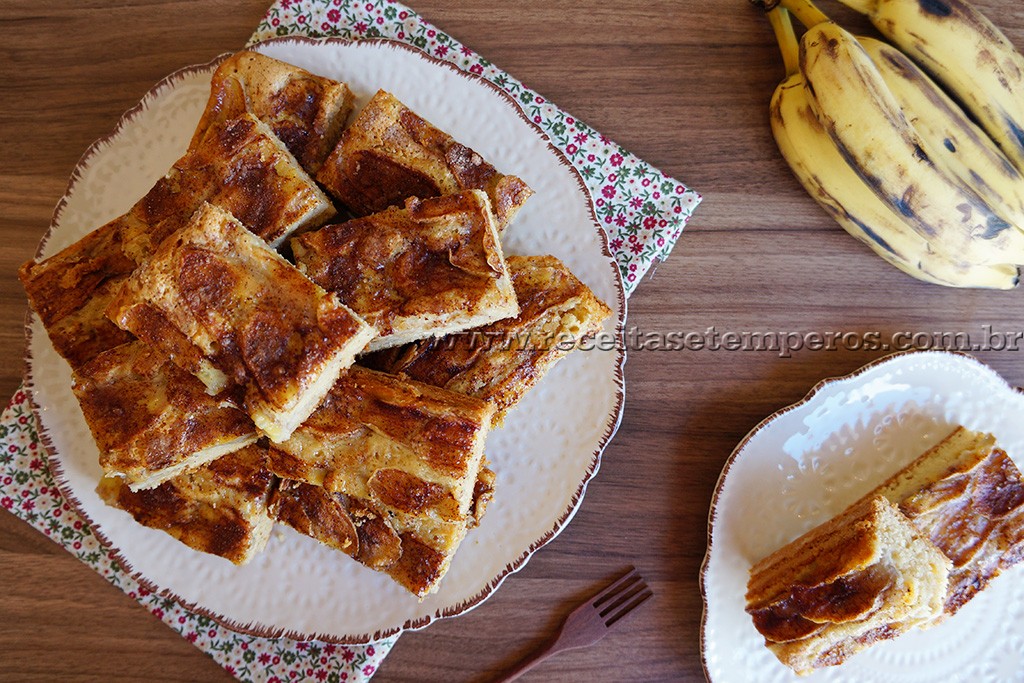 Bolo de Banana Fofinho