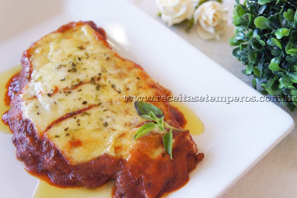 Receita de Bife à Parmegiana Receitas e Temperos