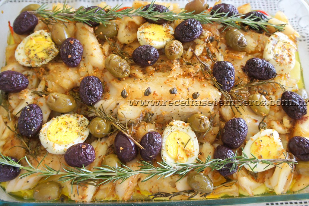 Receita de Bacalhau à Portuguesa - Receitas e Temperos