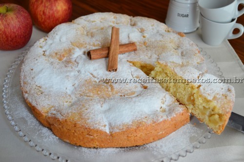 Bolo de  maçã (de liquidificador)