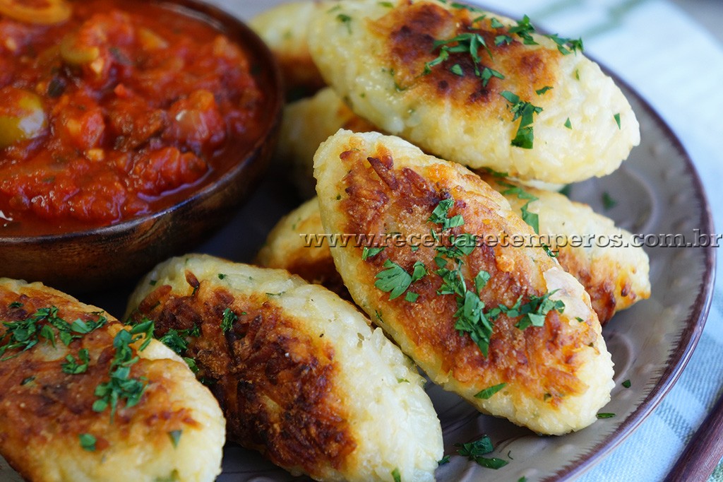 Bolinho de arroz (sem fritar)