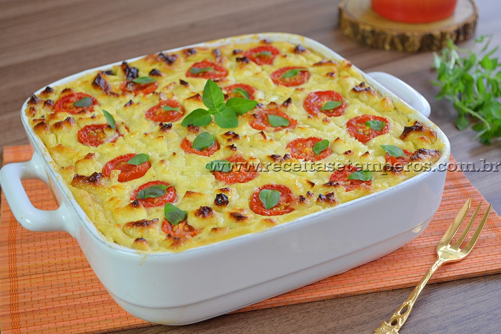 Torta Salgada de Batata Doce com Frango