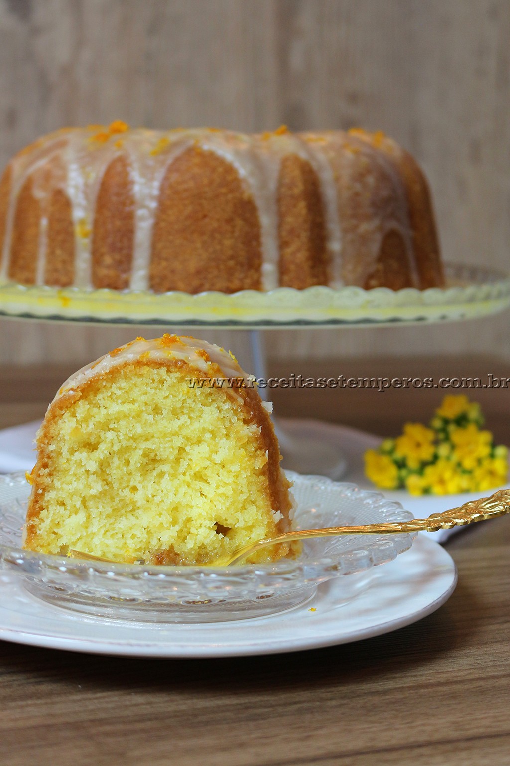 Bolo de laranja fofinho