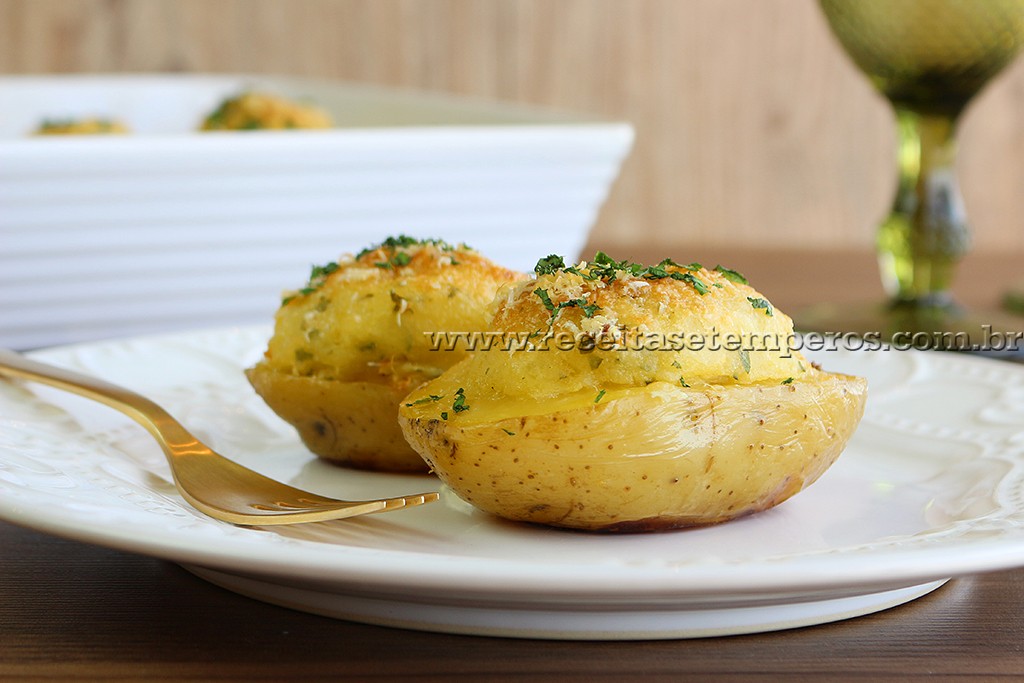 Batata Recheada com Bacalhau