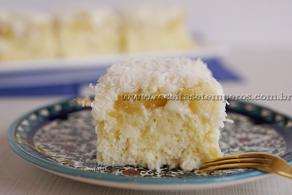 Receita De Bolo Gelado De Abacaxi Receitas E Temperos